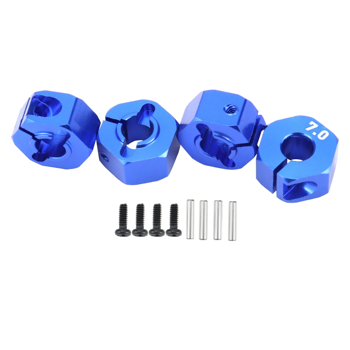 Aluminum 5/6/7/8/9/10/11/12mm Adapter Hex 12mm Drive Hub with Pin Screws for RC Auto Track Truck HSP HPI Tamiya Traxxas Slash