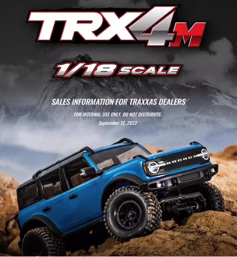 Traxxas TRX4M 1/18 Scale RC Crawler Electric Remote Control Land Rover Defender Bronco Off Road Vehicle Model 97054-1
