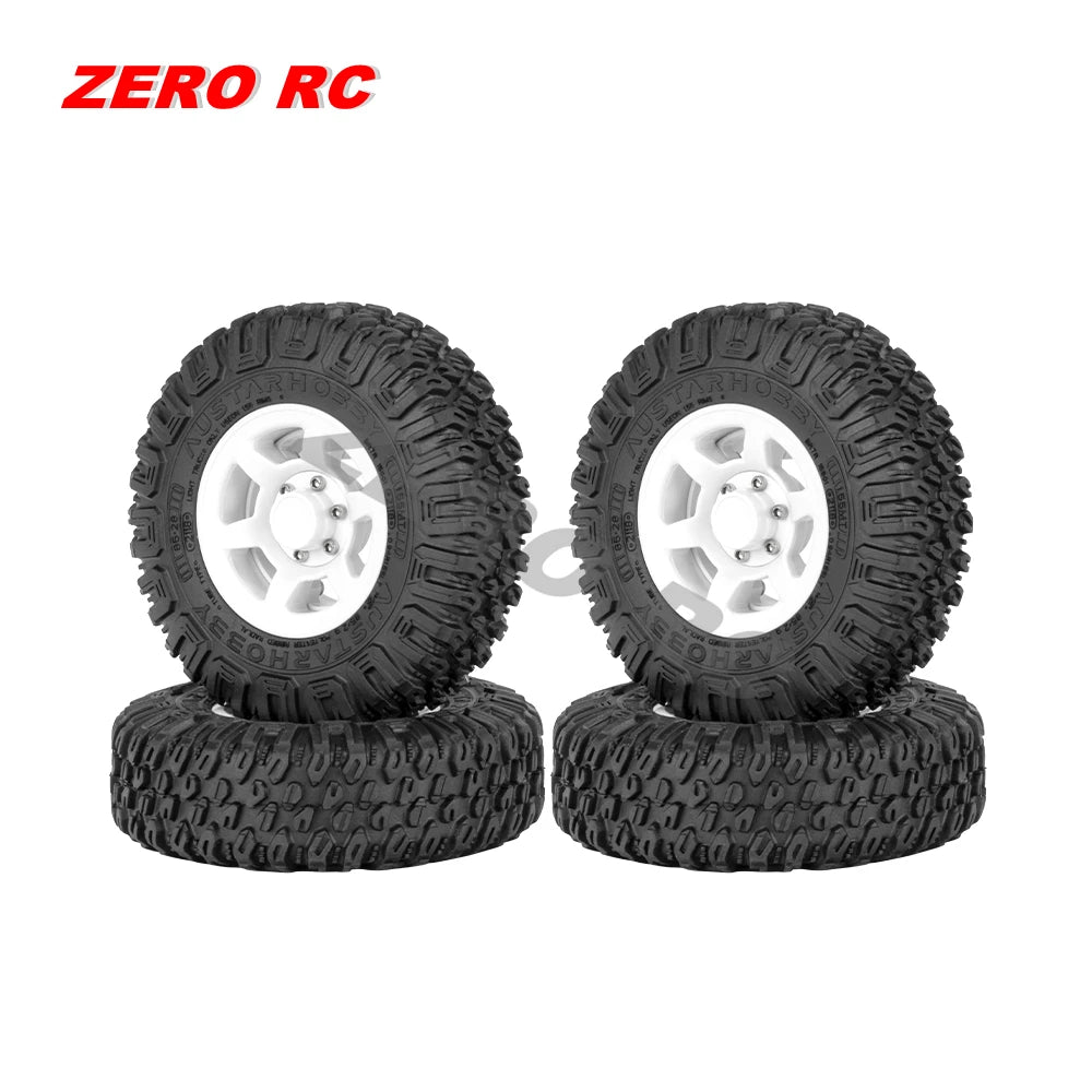 RC Crawler Car Soft 1.55" Off Road Mud Tires 76*27mm 95*35mm Foam Insert For D90 TF2 Tamiya CC02 LC70 MST JIMNY Blocks WHEEL