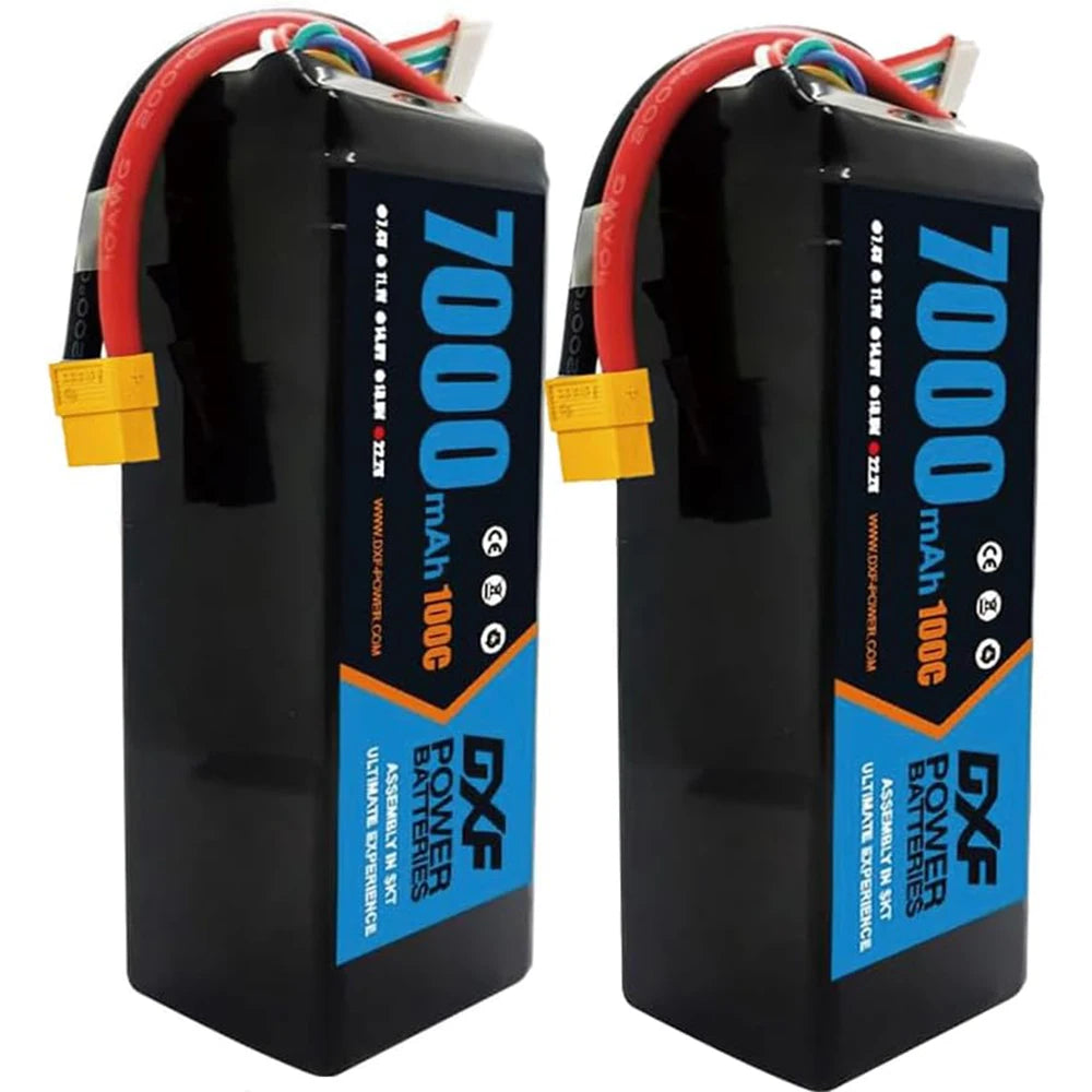 2PCS VARCS 7.4V 7.6V 11.4V 11.1V 15.2V 14.8V 22.2V 2S 3S 4S 6S 5200Mah 6300Mah 6500mAh 6200mAh 6750mAh 8000mAh 7000mAh 10000mah