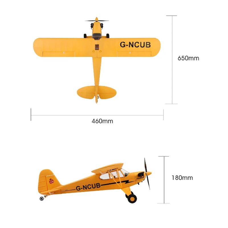 Hot Sale RC Plane RTF 2.4G Brushless Motor 3D/6G Remote Control Airplane  Wltoys A160 Upgraded J3-CUB Ready To Fly