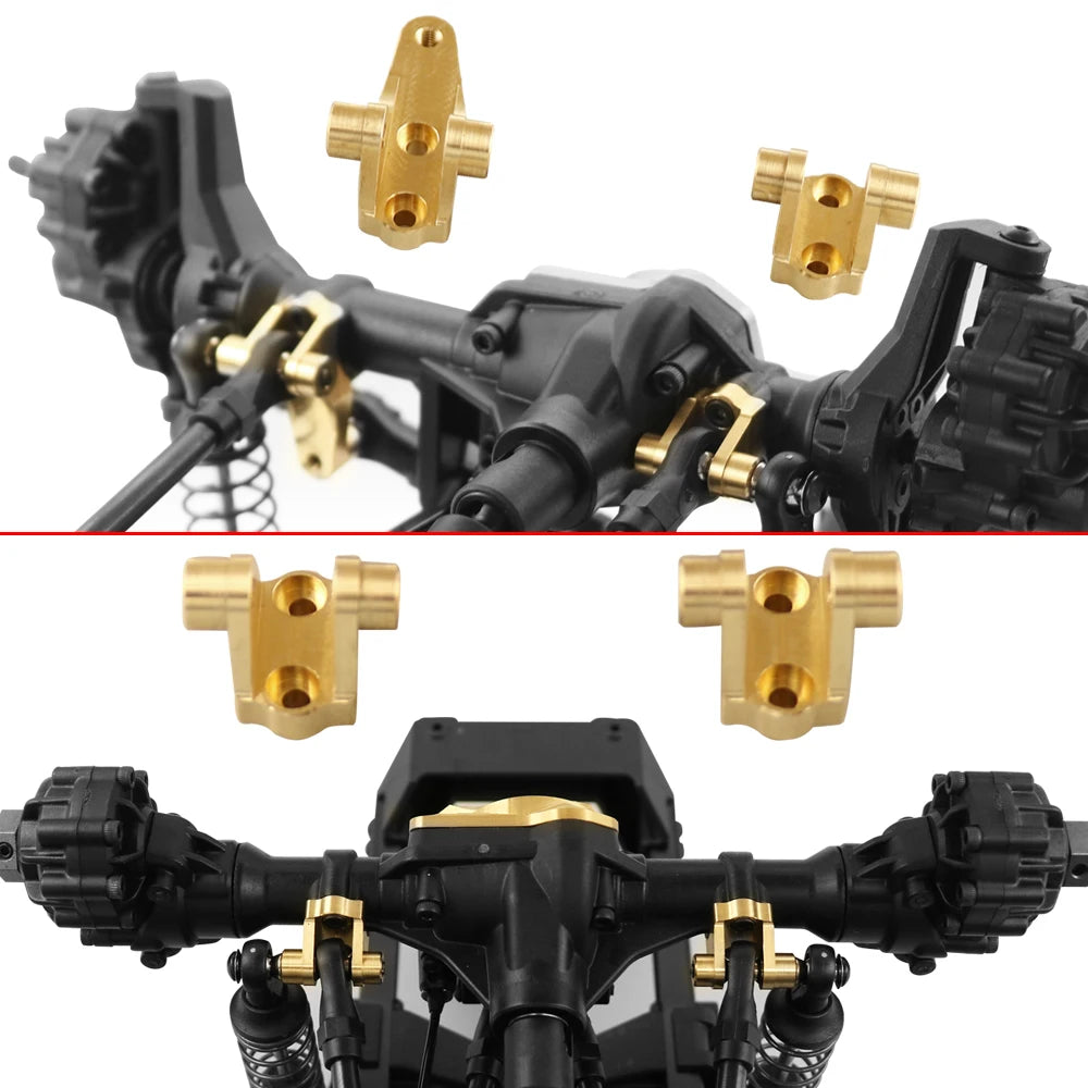 1/10 RC Crawler TRX-4 Brass Heavy Duty Counter Weight Set Portal Drive Axle Housing Bumper Mount TRX4 TRX6 Upgrade Parts