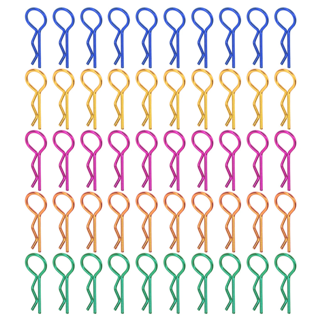 Rc Car R Clips Easy To Use Small And Lightweight Metal Rc Shell Clips for 1/5 1/6 1/8 1/10 Rc Car for Most Remote Control Cars
