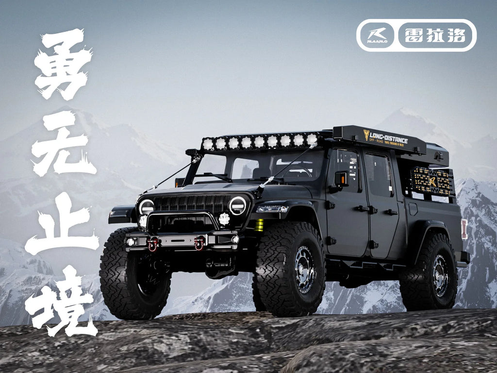 RLAARLO JK07 Pro RC Cars Off-Road 1/7 Scale Electric RC Crawler with Two-Speed Transmission, Model Car Gift for RC Enthusiasts