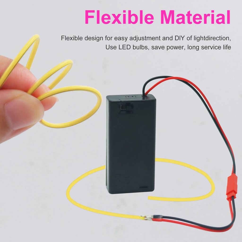 DC 3V Battery Powered LED Filament Flexible 360° Glowing Luminous Bendable DIY Creative Edison Bulb Lamp Parts Diode Lighting