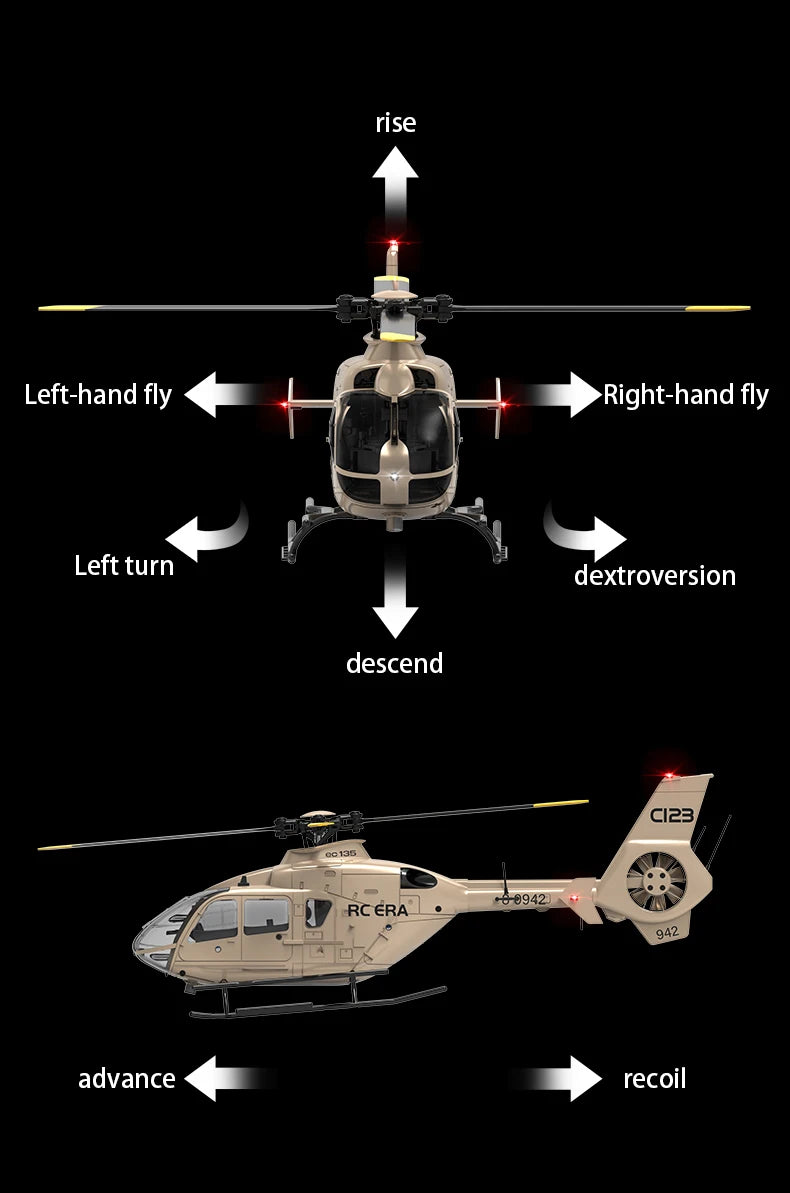 MD500 C189 Remote Control Helicopter Aircraft Add Optical Flow Positioning 6-Axis Gyro Dual Brushless Motors RC Heli for Adults