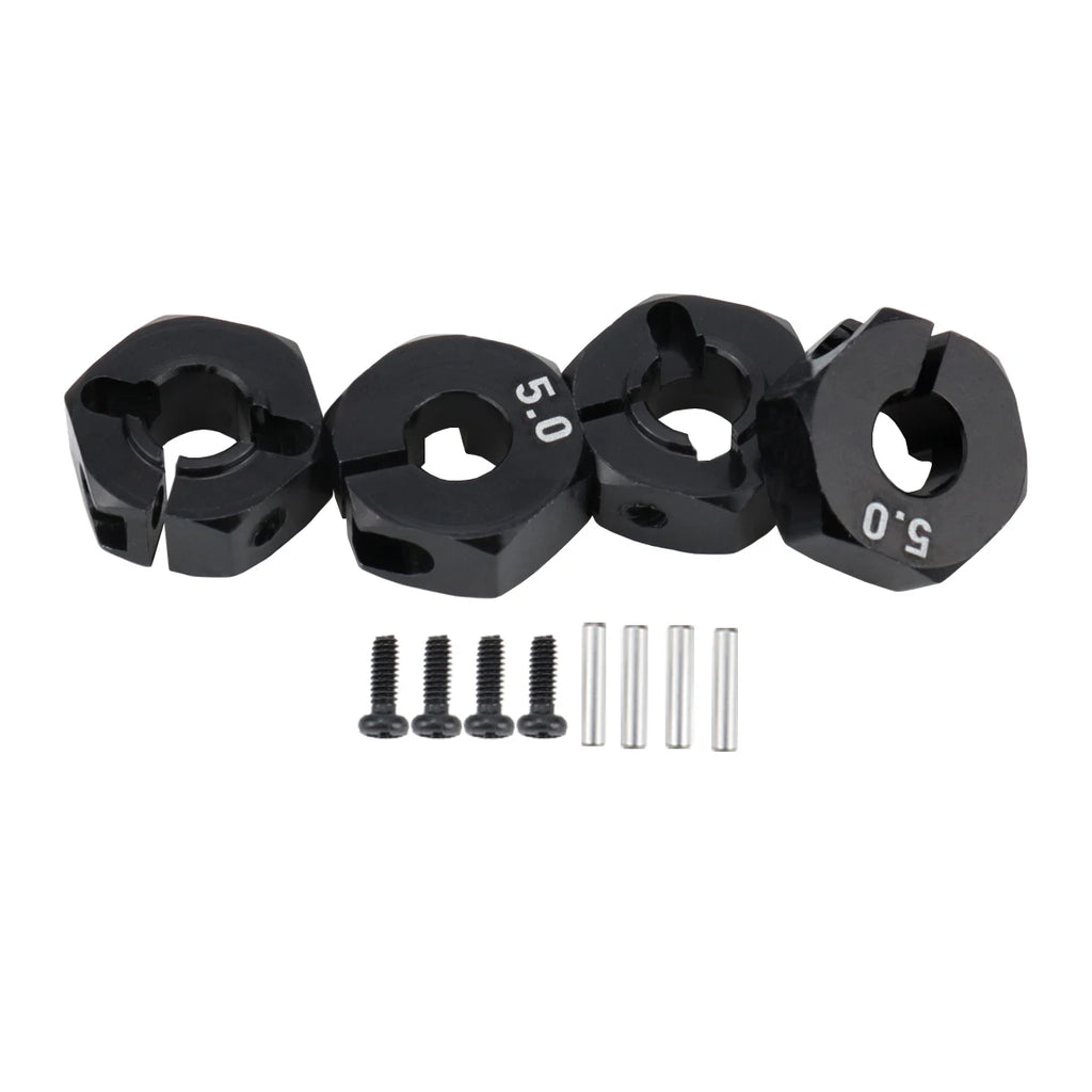 Aluminum 5/6/7/8/9/10/11/12mm Adapter Hex 12mm Drive Hub with Pin Screws for RC Auto Track Truck HSP HPI Tamiya Traxxas Slash