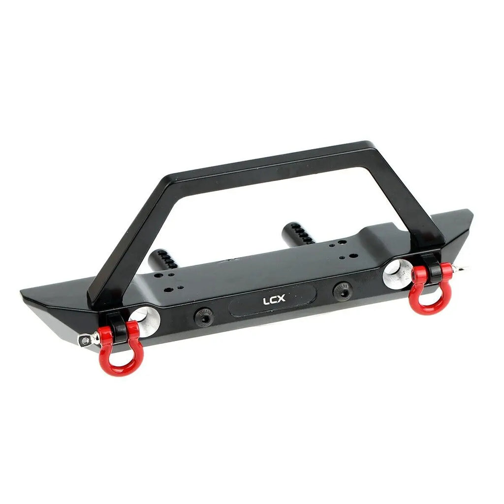 LCX Racing 1/10 RC Crawler Aluminum Front Bumper for Traxxas TRX4 TRX6 Axial SCX10 II III PRO Gen8 Upgrades Parts Accessories