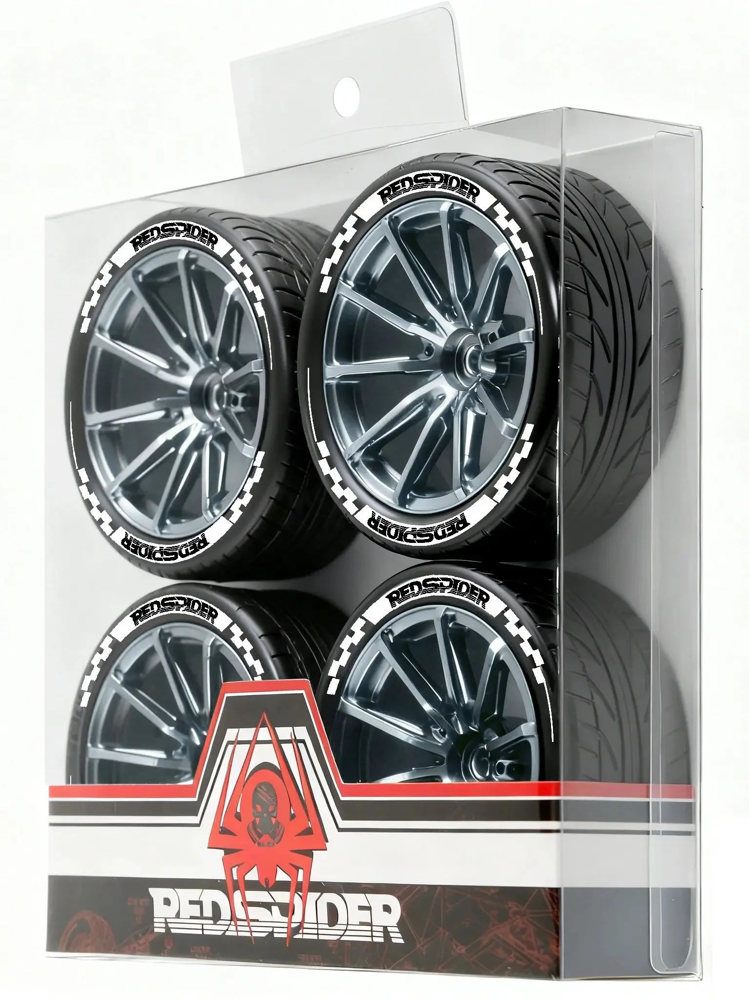 1/10 Metal RC On-Road Wheel Tires 2.55" OD 12mm Hex for 1/10 Tamiya TT01 TT02 XV02 XV01 WLtoys HSP Kyosho WR8 RedCat Sakura HPI