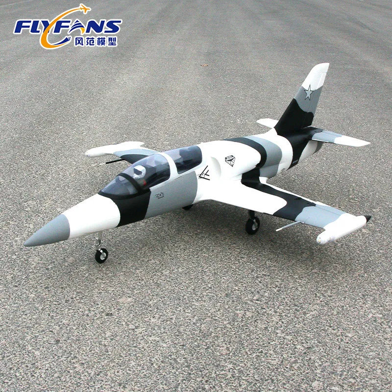 Flyfans L-39 Rc Airplane 64mm Edf Fixed Wing Jet With Retractable Landing Gear Navigation Lights 4s 6s Dual Power Hobby Aircraft