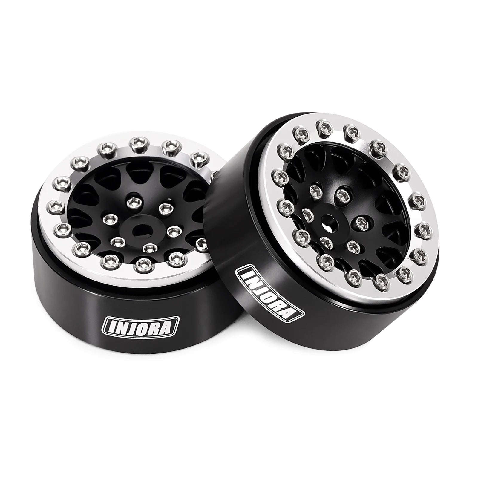 INJORA 1.3" Aluminium Beadlock Wheels for 1/24 1/18 RC Crawler (W1311)