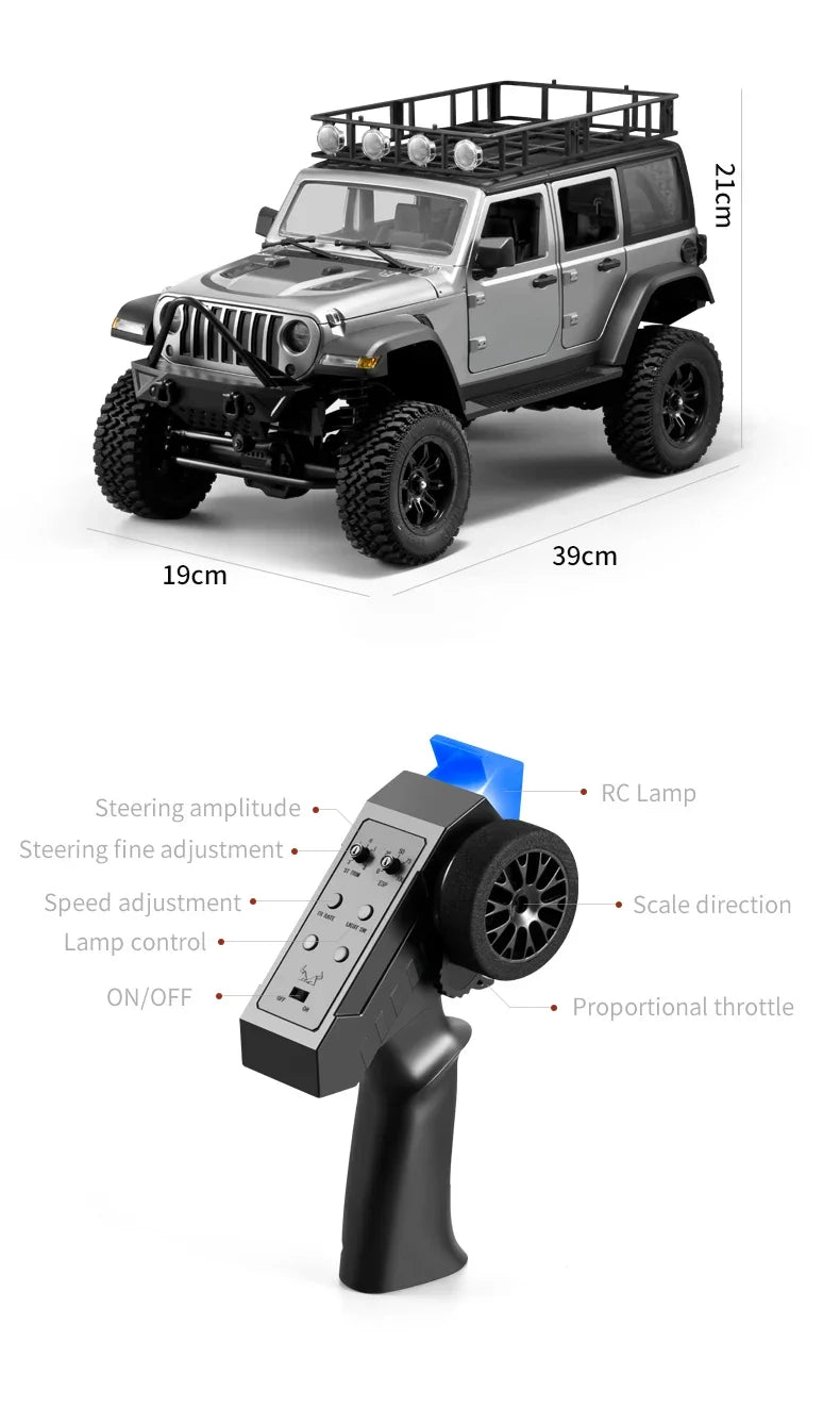 MN MODEL MN128 RC Crawler 4x4 Car 2.4G Climbing Buggy Professional with LED Light Full Scale Remote Control Cars