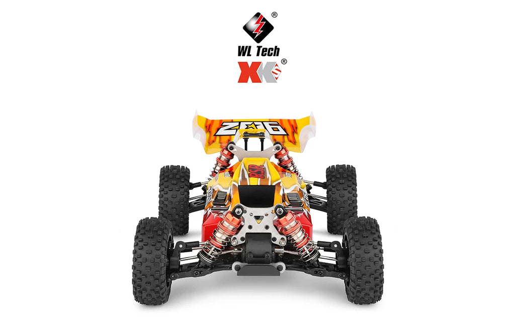 WLtoys 144010 V8 RC Car Brushless 1:14 75Km/H High Speed Metal 4WD Drive Off-Road 2.4G Transmitter 1/14 RC Racing Car  VS 144010