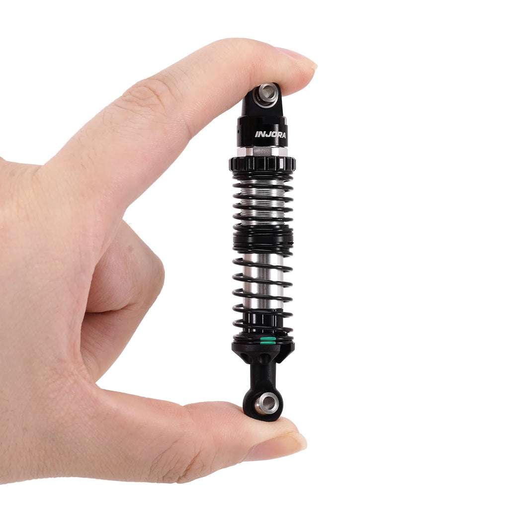 INJORA DRX Dual-Rate Spring Oil Shocks for 1/10 RC Crawlers, 80mm / 90mm / 100mm / 110mm / 120mm
