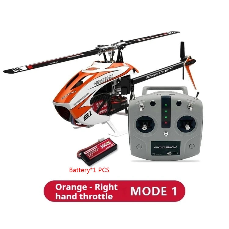 Hot Rc Goosky S1 Bnf/Rtf 6ch 3d Stunt Double Brushless Motor Direct Drive Motor Flybarless Direct-Drive Rc Helicopter Toy Gift