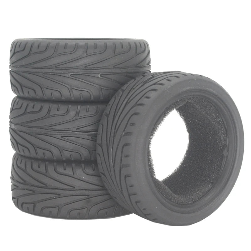 1:10 Scale RC model Car parts On Road 26mm High Grip Rubber Tires Fit HSP HPI HIMOTO REDCAT Racing for HSP 94123/94122/94103