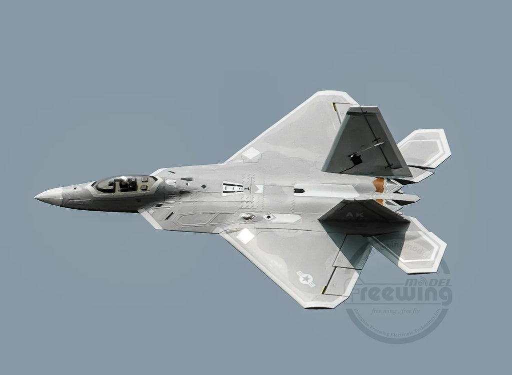 Freewing Flying Wing Model 70mm F-22 Raptor American "Raptor" Channel Fifth Generation Fighter Model Aircraft Toy Model