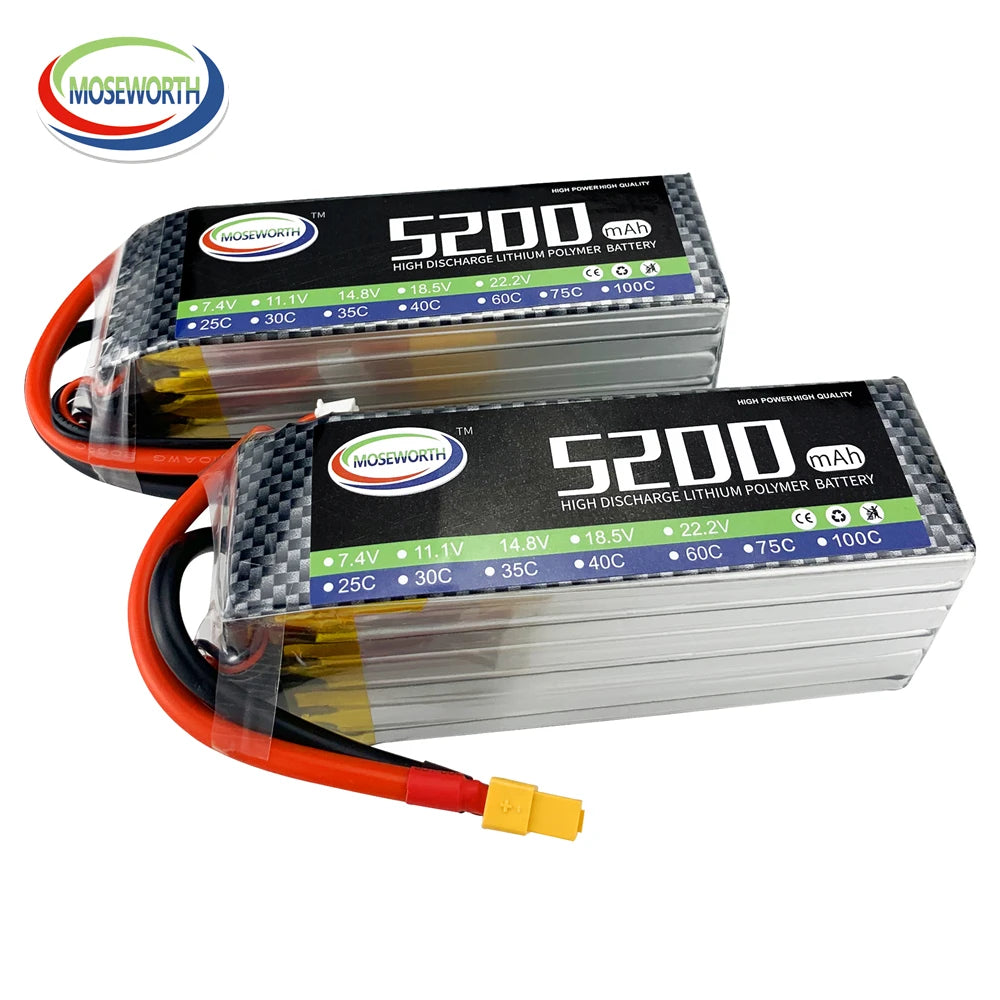 6S 22.2V 1800 2200 3500 4200 5200 6000 10000 12000mAh 30C 40C 60C RC LiPo Battery For RC Drone Helicopter Quadcopter Airplane