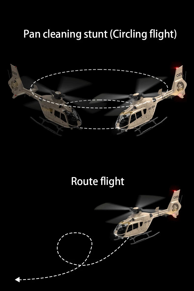 MD500 C189 Remote Control Helicopter Aircraft Add Optical Flow Positioning 6-Axis Gyro Dual Brushless Motors RC Heli for Adults