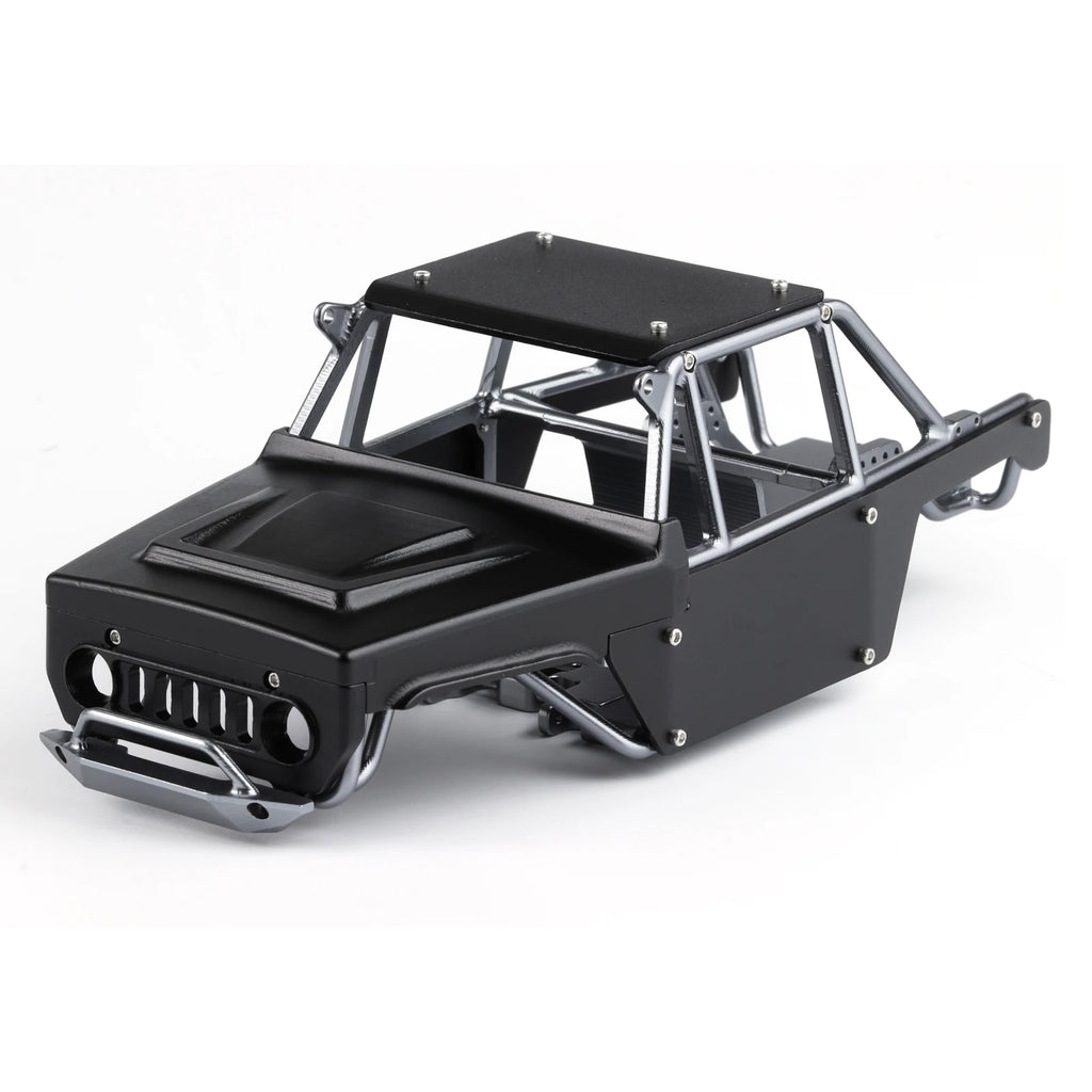 Hoocrawler CNC Aluminum Frame Body Shell Rocks Cage One Piece Tube Chassis For RC Crawler 1/24 SCX 24 Ripper Upgrades