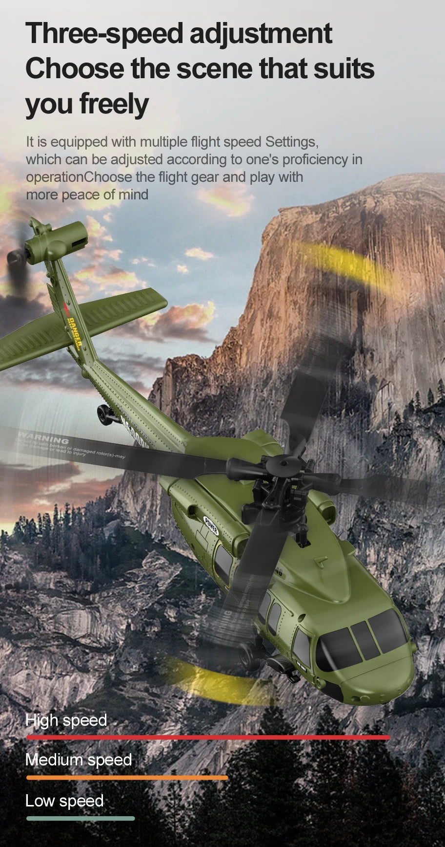K200 UH-60 Simulation Black-Hawkk 6CH RC Helicopter 2.4G Aerobatic Remote Control  Altitude Hold & Optical Flow Positioning RTF
