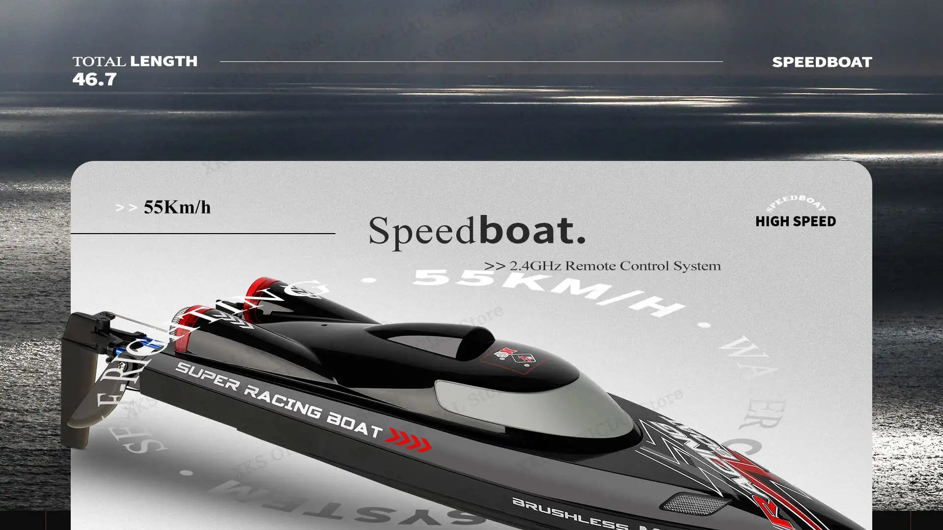 Wltoys WL916 RC Boat 60Km/H High Speed 2.4G Remote Control Brushless Motor Low Battery Alarm Electric RC Boat Toy Gift for Boy