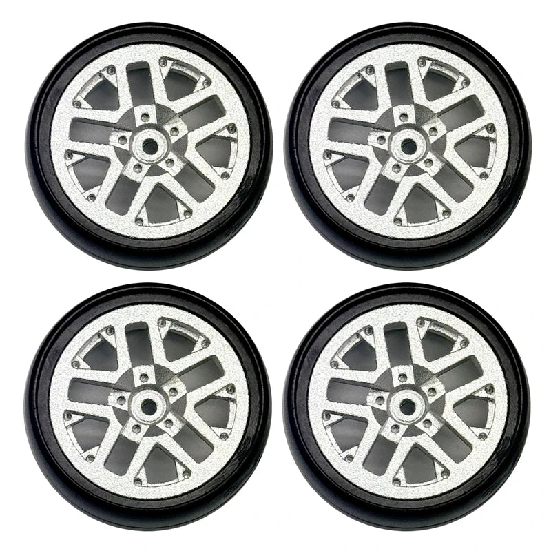 1:18 LDRC LD1801 LD1802 LD1803 LD1804 A01 A02 A86 4pcs Metal 32mm RC Hard Drift Tire Wheel Hard Tyre 1/18 RC Car Upgrade Parts