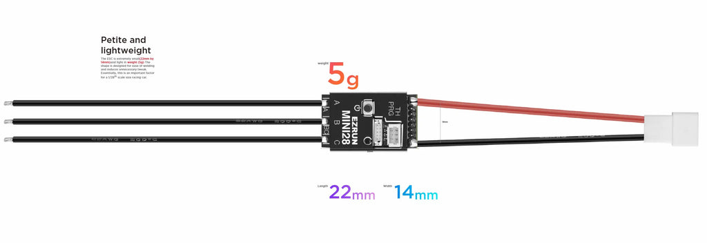 Hobbywing EzRun 1626 SD 3500 / 5000 / 6500KV Sensored Brushless Motor with MINI28 30A ESC For 1/28 GL Racing/Drift Car