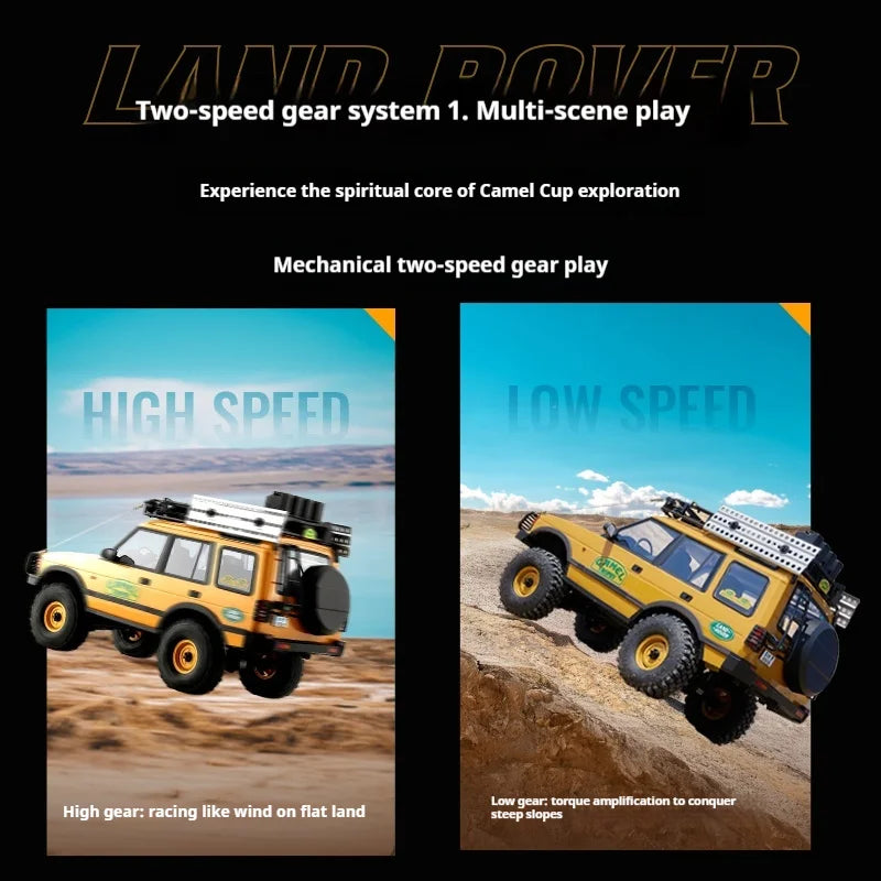 FMS 1/10 FCX10 Camel Cup 4WD RC Car Simulation Electric brushed Two speed Remote Control Climbing Off Road Vehicle Model Gift