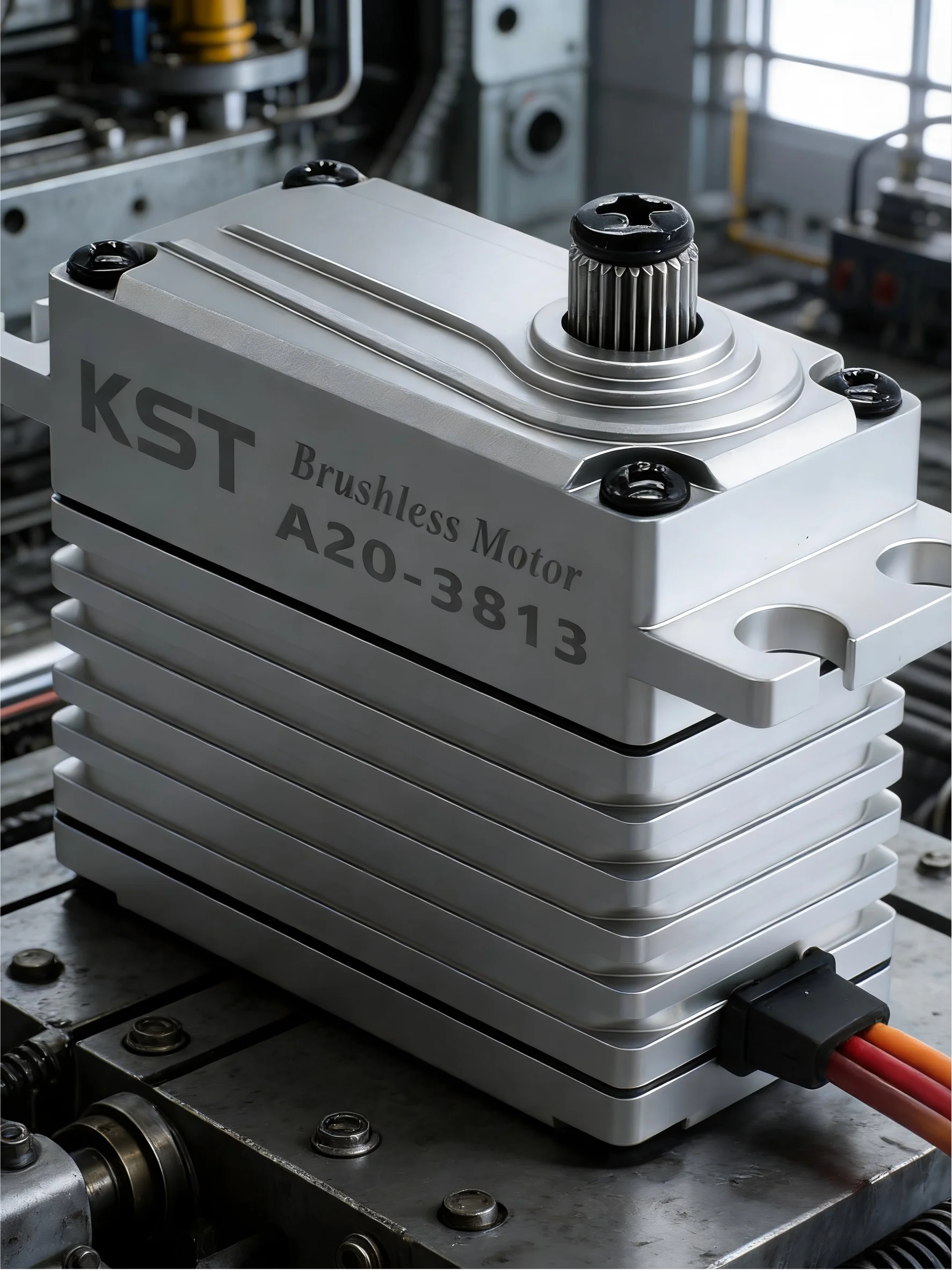 KST A20-3813 Digital Brushless Servo High Pressure Phosphor Bronze Quenched Steel Gear 0.12 Sec 43kg Torque for RC Models