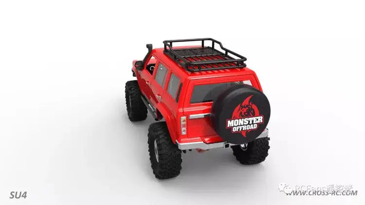 Crorc Su4 1/10 Four-Wheel Drive Rc Car Simulation Remote Control Electric Hard Shell Climbing Off Road Vehicle Model Toy Gift