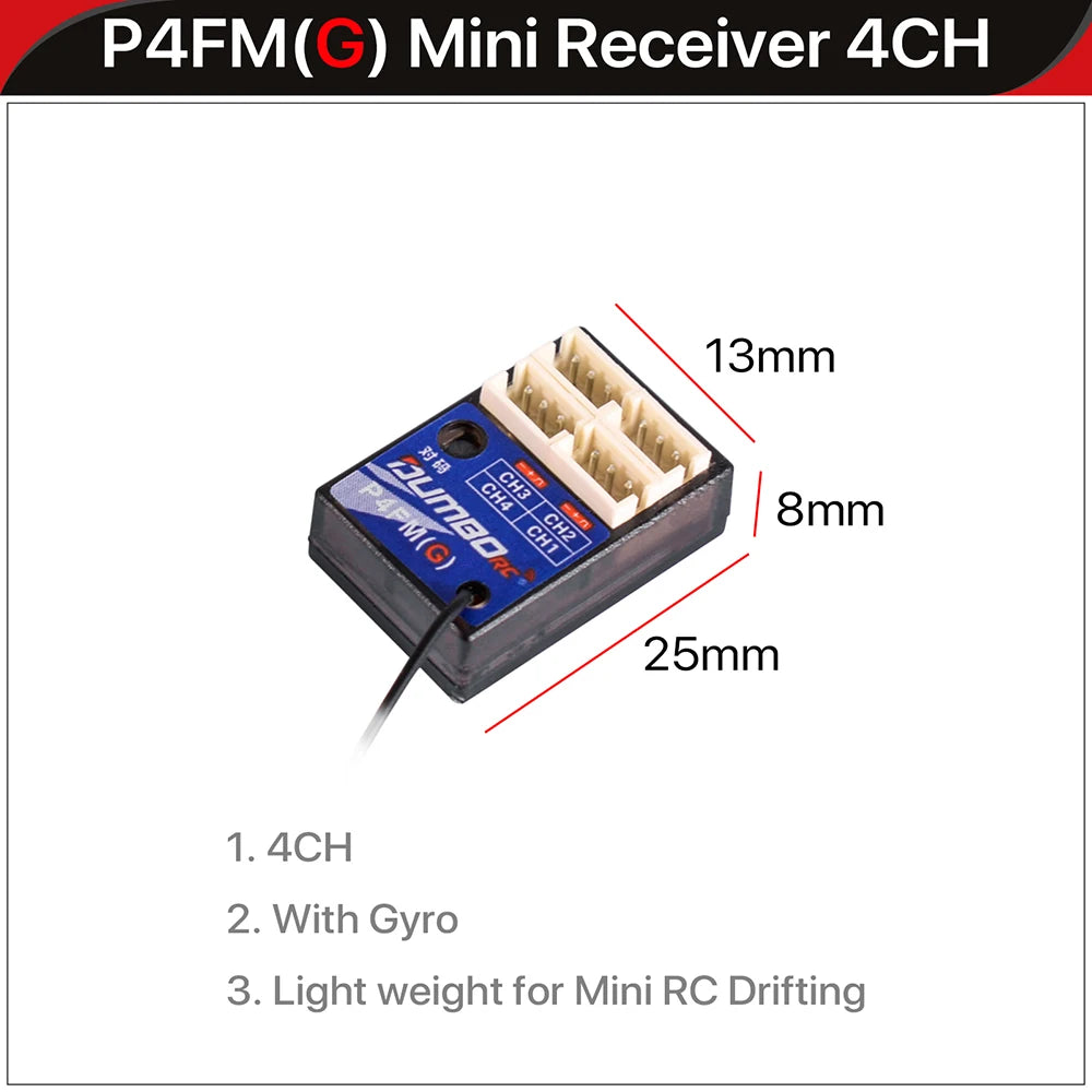 DUMBORC 2.4G 10CH Digital Radio Remote Controller DDF-350 Transmitter with Receiver  for RC Car Boat Tank LCD FHSS System