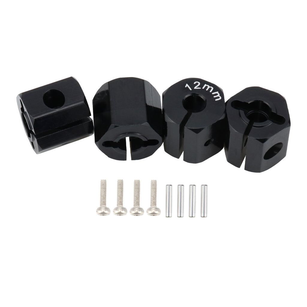 Aluminum 5/6/7/8/9/10/11/12mm Adapter Hex 12mm Drive Hub with Pin Screws for RC Auto Track Truck HSP HPI Tamiya Traxxas Slash