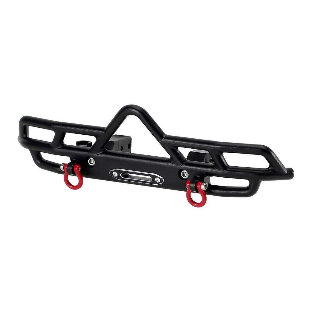 INJORA CNC Aluminum Front Rear Bumper for 1/18 RC Crawler FMS FCX18 LC80 Upgrade