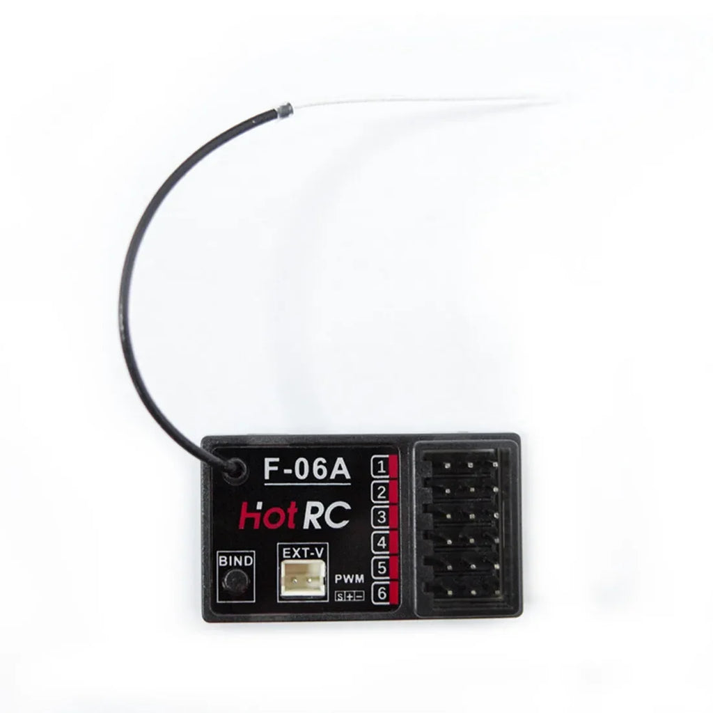 HotRC CT-10B 10CH 2.4G Color Screen Transmitter 10 Channel Remote Control F-10A F-01A 4/6/8/10CH Gyro Receiver for RC Car Boat