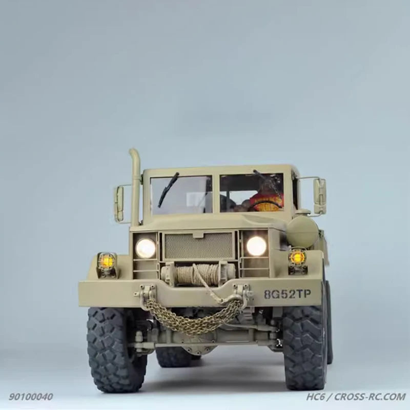 CROSS HC6 M35 Style 6X6 RC Car Military Truck Electric Remote Control Hard Shell Off Road Rock Crawler Dual Speed Model Vehicle