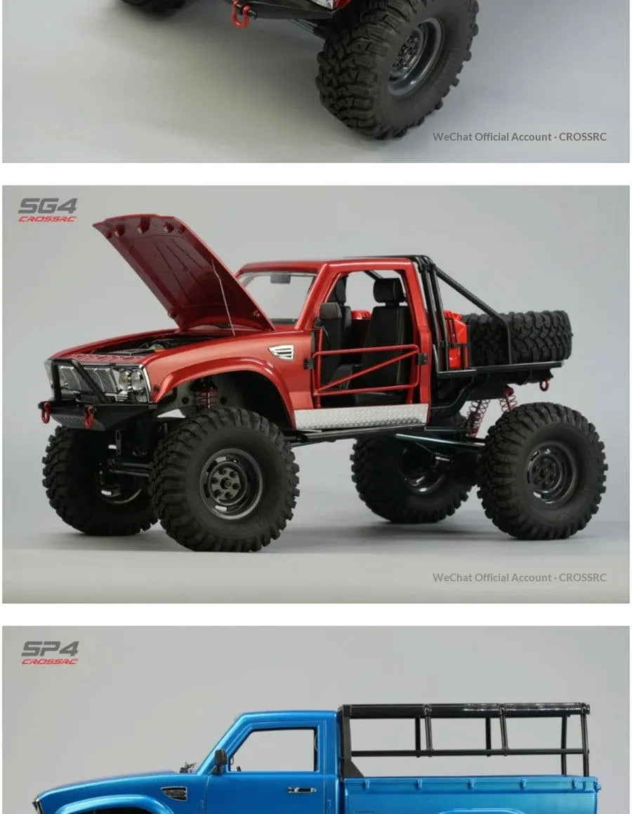 CROSSR Sg4 Half-Scale Sp4 Truck 1/10 Remote-Controlled Electric Four-Wheel-Drive Competitive Climbing Off-Road Vehicle Model