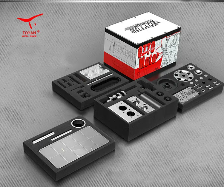FS L200AC TOYAN ENGINE Air Cooled Nitro Engine Twin Cylinder 4 Stroke Engine DIY Kit Model Toy IN STOCK