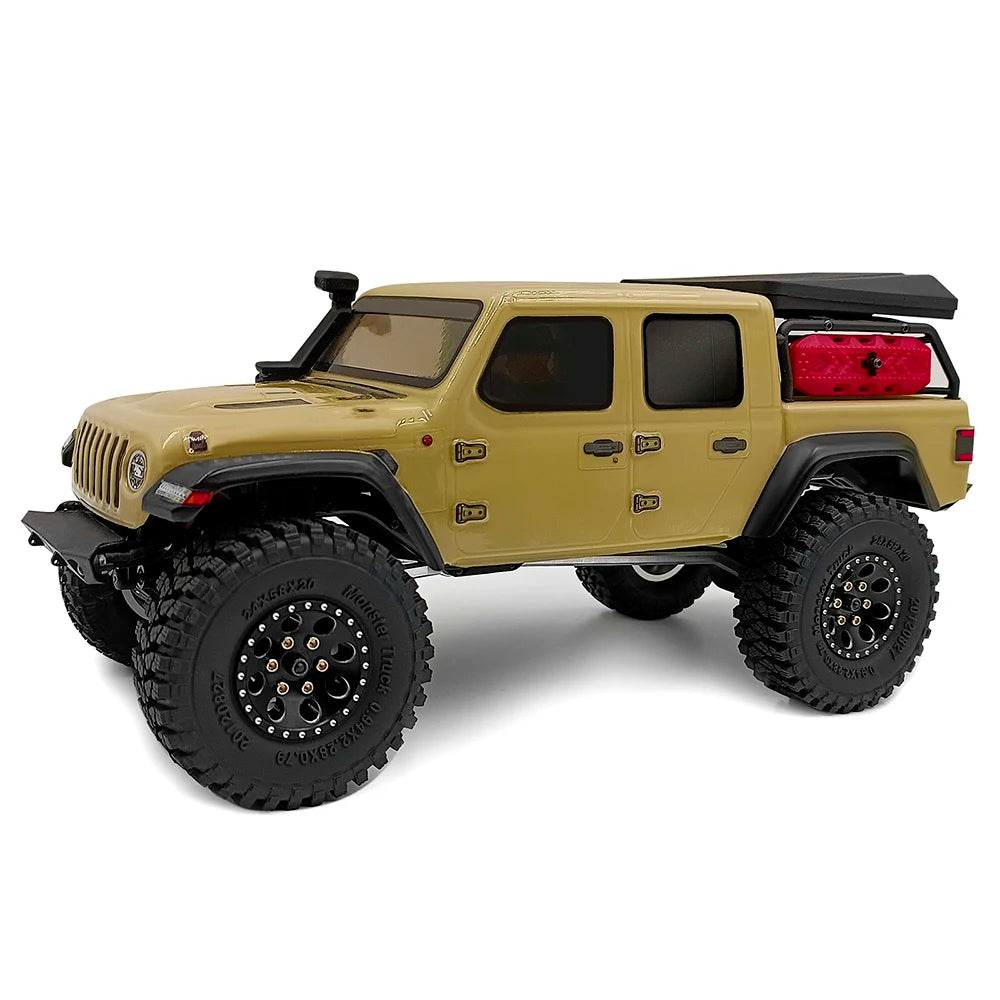 YEAHRUN 4Pcs 1.0inch Soft Rubber Wheel Tires 50/54/58/62/64/65mm for TRX-4M 1/18 Axial SCX24 1/24 RC Crawler Car Upgrade Parts