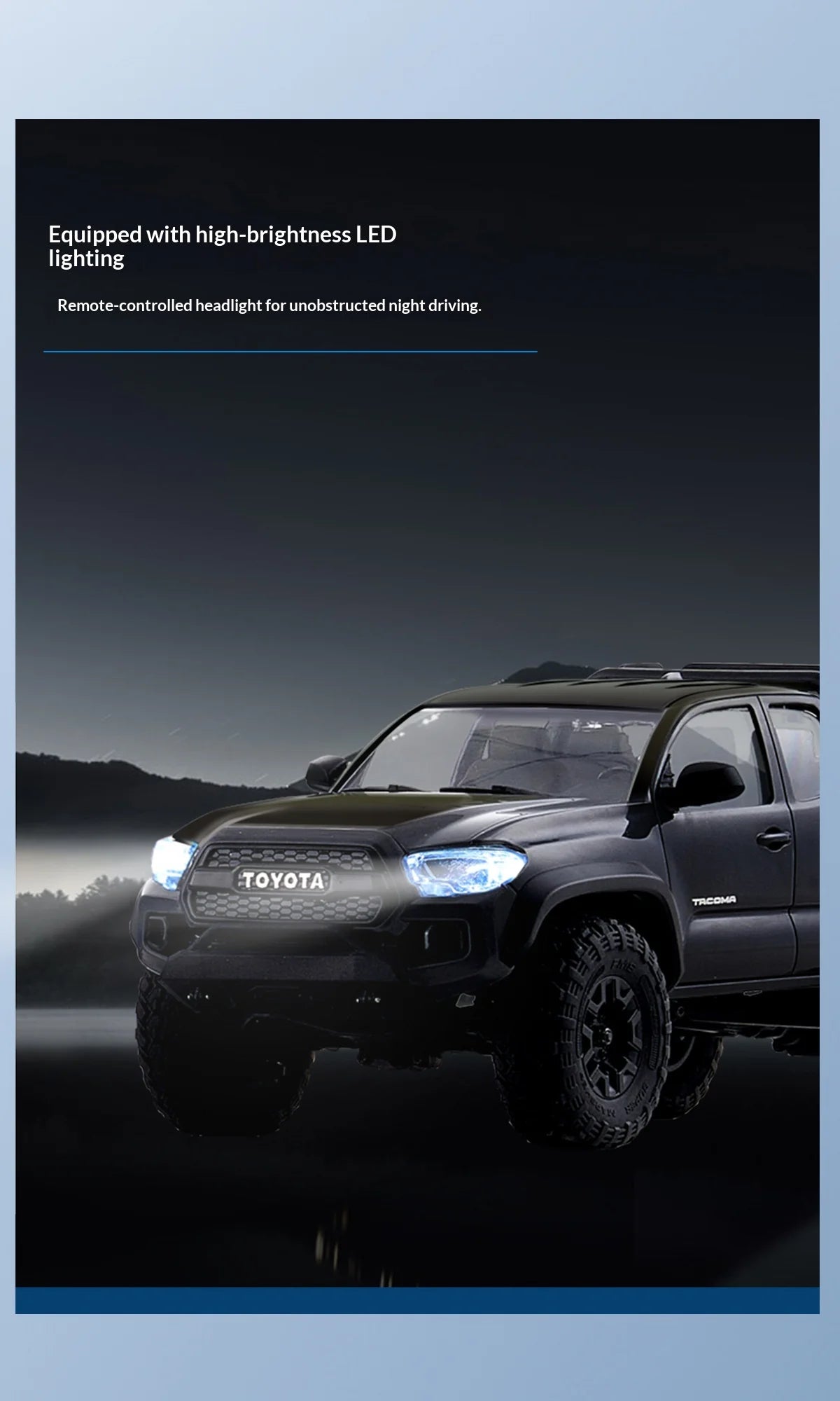 FMS 1/24 full-scale simulation model of  TACOMA remote control car RC ABS shell two-speed remote control toy car