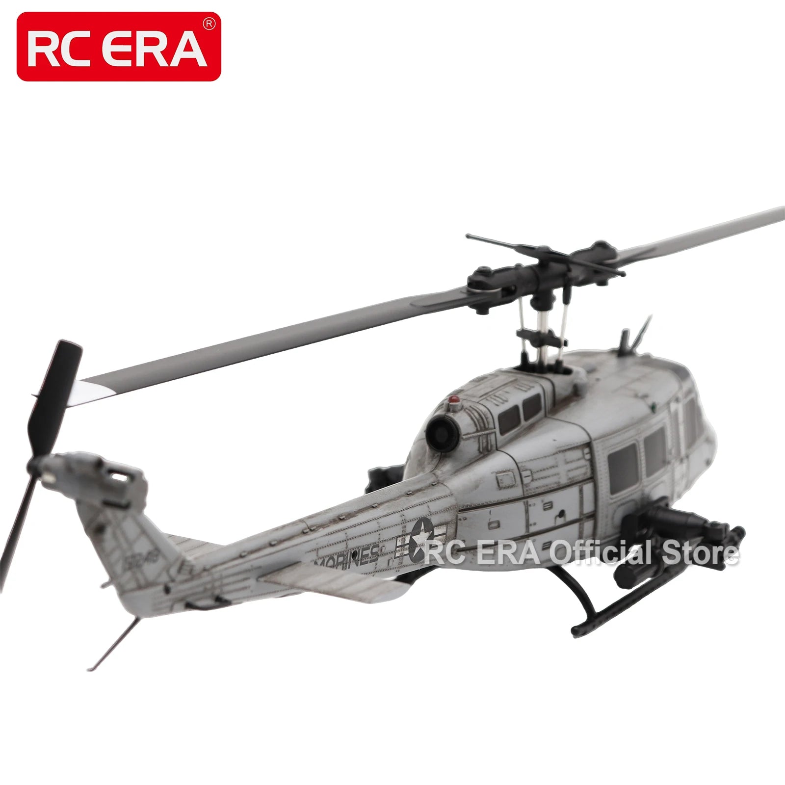 RC ERA C032 UH1 Huey Weathered Marine 6ch RC Helicopter with Optical Flow TOF Auto Stabilized Remote Control Hobby Toys for Boy