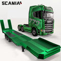 Huina 2025 new model 1501+1502 Scania 770s RC heavy-duty truck trailer model tractor high-end toy children's adult gift