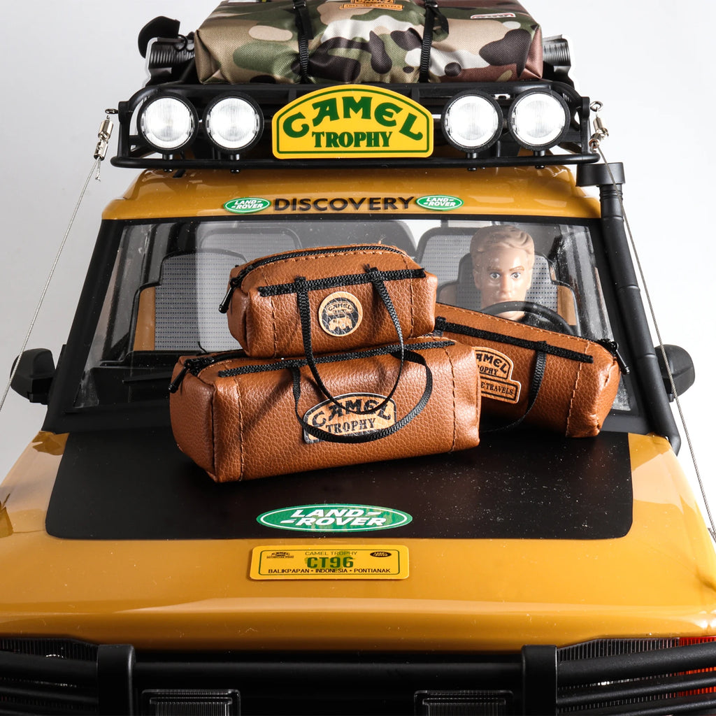 RC Simulated Leather Bag Scale Decoration Luggage Replica Roof Bags for 1/8 1/10 1/16 1/RC Crawler SCX10 TRX4 TRX4M WPL