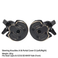 Black Brass Weights Steering Knuckles Portal Cover Set for Axial Capra SCX10 III AR45P SuperShafty CP44 Vanquish F9 Axle Housing