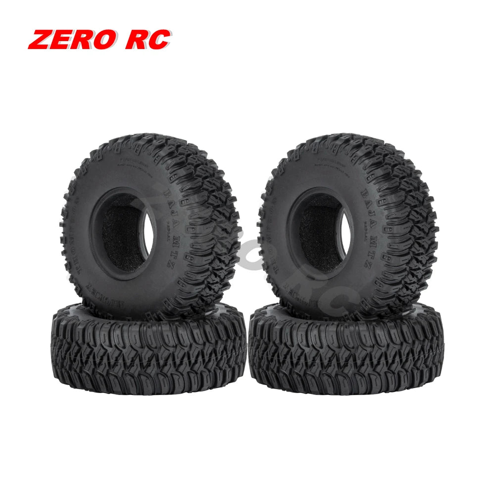 RC Crawler Car Soft 1.55" Off Road Mud Tires 76*27mm 95*35mm Foam Insert For D90 TF2 Tamiya CC02 LC70 MST JIMNY Blocks WHEEL