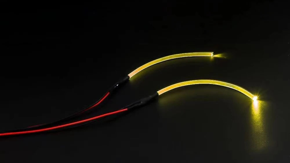 2 LED Daytime Running Light Strobe Light Bent At Will for 1/10 RC Crawler Drift Car Traxxas TRX4 Defender Bronco SCX10 RC4WD D90