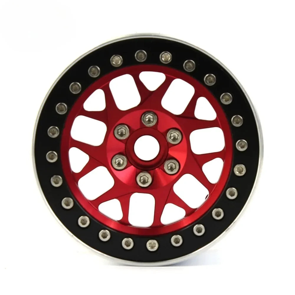 4PCS CNC Aluminum 2.2 Beadlock Wheel Rim for 1/10 RC Crawler Car Axial SCX10 RR10 Wraith TRX4 TRX-6