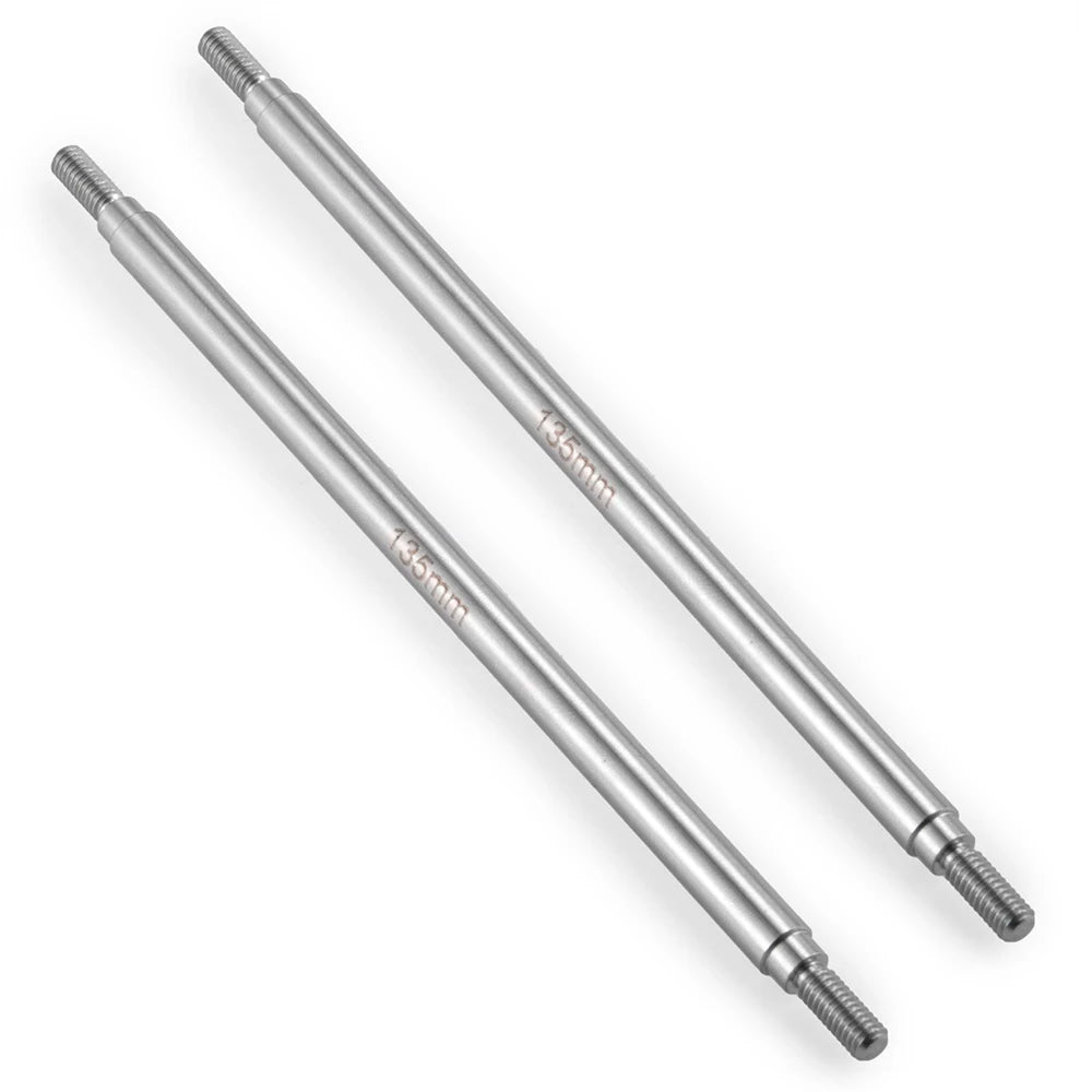 YEAHRUN 2Pcs Stainless Steel Linkage Set Link Rod M4 6x50-155mm for Axial SCX10 II 90046 TRX-4 D90 1/10 RC Car Upgrade Parts