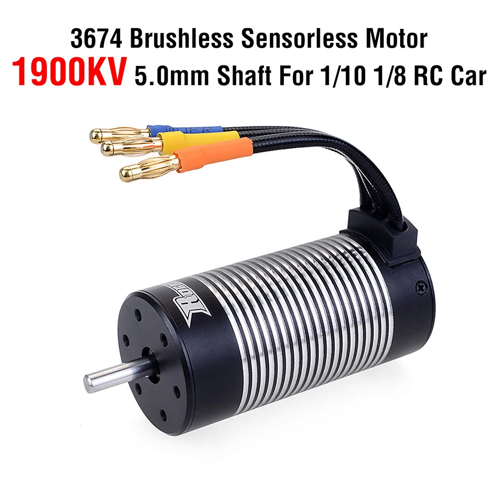 Surpass Hobby Rocket 2845 F540 3650 3660 3665 3670 3674 4068 Waterproof Brushless Motor for 1/10 1/12 RC Car Robot WLtoys 12428