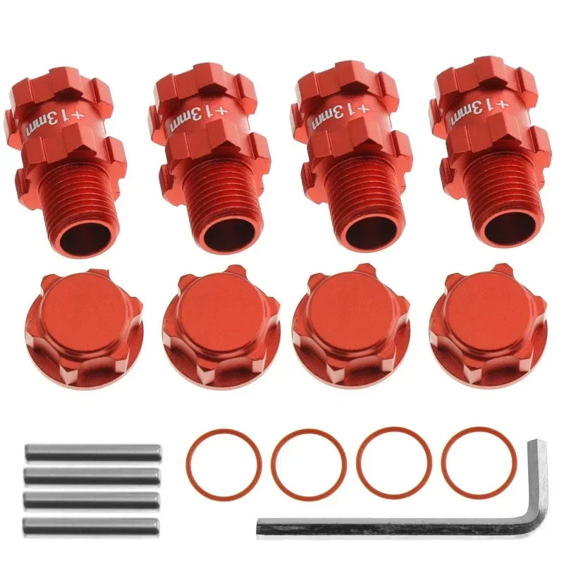 Metal 14mm to 17mm Wheel Hex Adapter for 1/10 ARRMA 3S SENTON VORTEKS Typhon Big Rock Granite RC Car Upgrade Parts